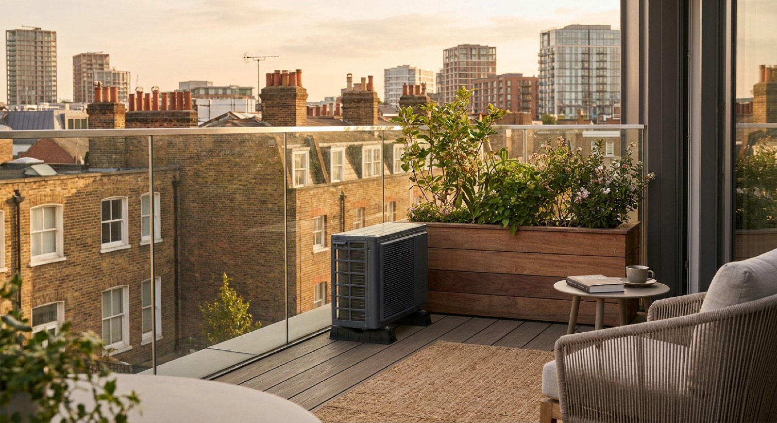 Air conditioning for flats — illustrative example