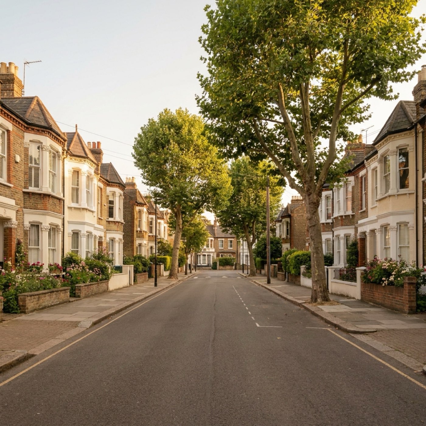 Typical buildings in North London